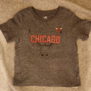 Gray Chicago Bulls Short Sleeve Tee